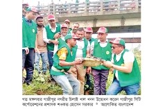 গাজীপুরে চিলাই খাল খনন উদ্বোধন  