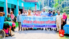 শ্রীপুরে মশাবাহিত রোগ প্রতিরোধে সমন্বিত পরিচ্ছন্নতা অভিযান