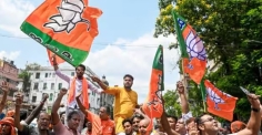 পশ্চিমবঙ্গে বড় জয়ের পথে বিজেপি