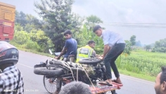 ফরিদপুরে বাসের ধাক্কায় প্রাণ গেল ইউনিয়ন পরিষদ সচিবের