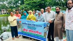 ঈশ্বরগঞ্জে মাছধরা প্রতিযোগিতা, বিজয়ীদের মাঝে পুরস্কার বিতরণ