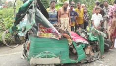 সিরাজগঞ্জে ট্রাকচাপায় সিএনজি চালকসহ নিহত ২