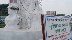 বীরশ্রেষ্ঠ হামিদুর রহমানের ভাস্কর্যে জুতার মালা, নিন্দার ঝড়