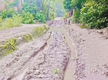 নাগরপুরে গ্রামীণ সড়কের বেহাল দশা 