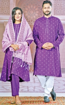 ঈদ উৎসবে বাহারি পোশাক  